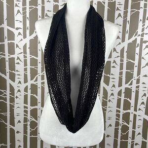 NWT Chocolate Brown Open Weave Infinity Scarf